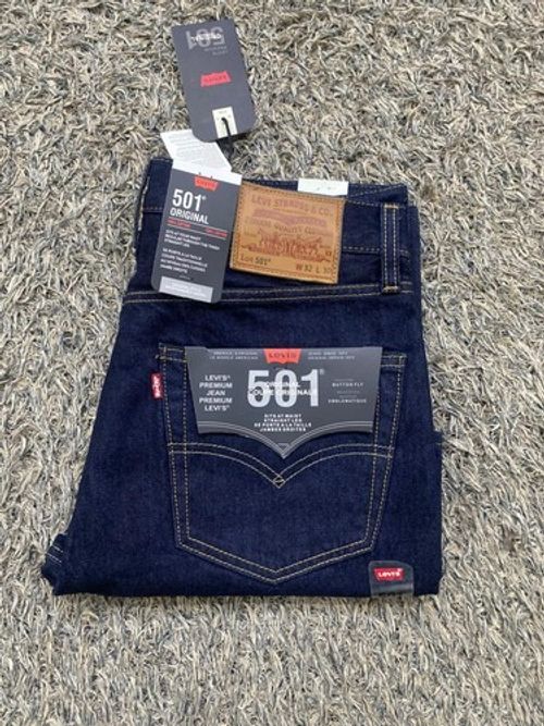Levi's® 501 Original Regular Fit Mens Jeans Dark Blue W 32 L32
