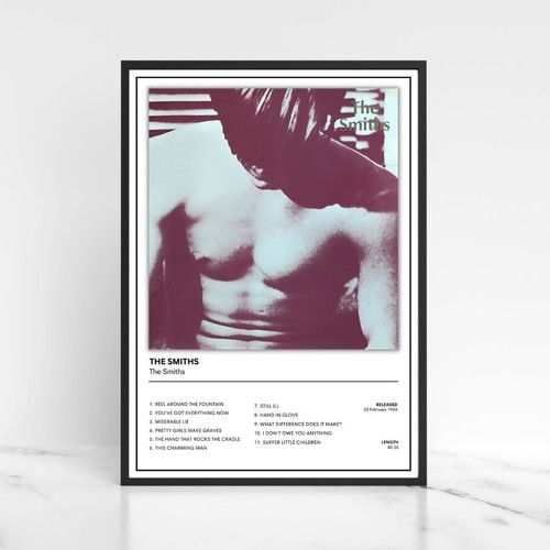 The Smiths Print Album Poster Indie Rock Music Wall Art Vinyl Album Cover Decor