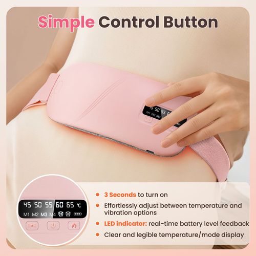 Electric Heating Menstrual Heat Pad Massage Belt For Period Pain Relief Cramps — image 8