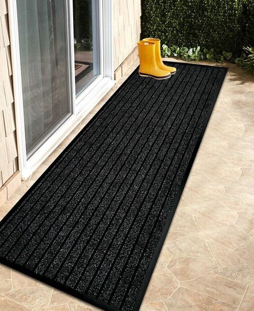 Non Slip Rubber Door Mat Heavy Duty Washable Rug Indoor Outdoor Welcome Door Mat — image 3