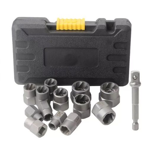 14PCS Damaged Impact Screw Removal Bolt Nut Extractor Twist Socket Tool Kit Set！ — image 13
