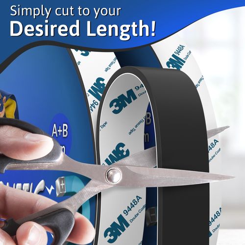Magnetic Tape Self Adhesive Strong 3M Polarity A+B Magnet Sticky Strip Flexible — image 5
