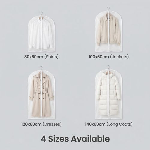 New Coat Dress Garment Clothes Cover Dust Protector Travel Bag with Zip UK — image 12