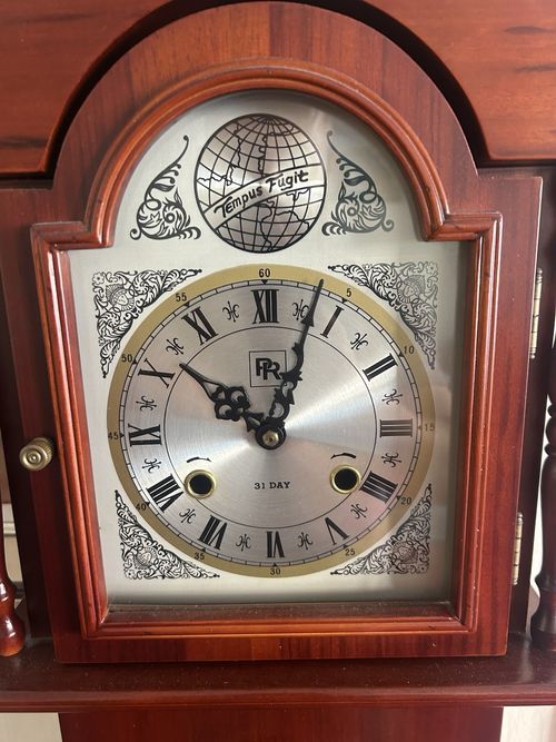 PR 31 Day Grandfather Clock 169cm Mechanical Pendulum 3 Weights Working — image 2