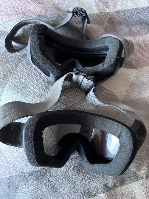 Crane Ski Goggles Oversized Mirrored Tinted Lens Grey Frame Adjustable 2 pairs — image 2