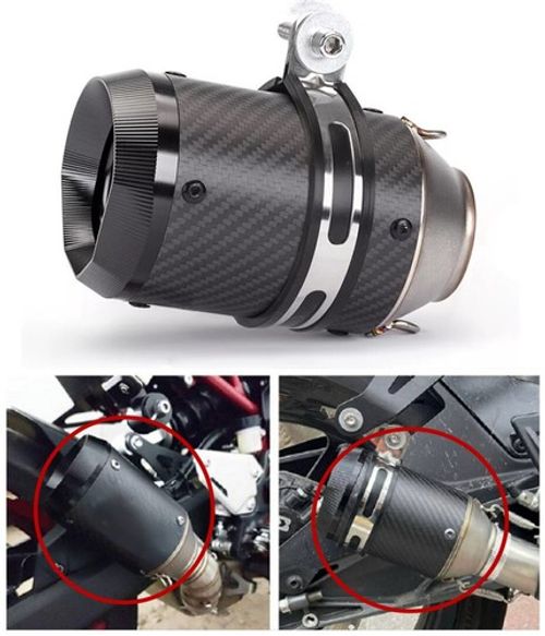 Motorcycle Exhaust Pipe Modified Pipe 51MM Universal Accessories Carbon Fiber