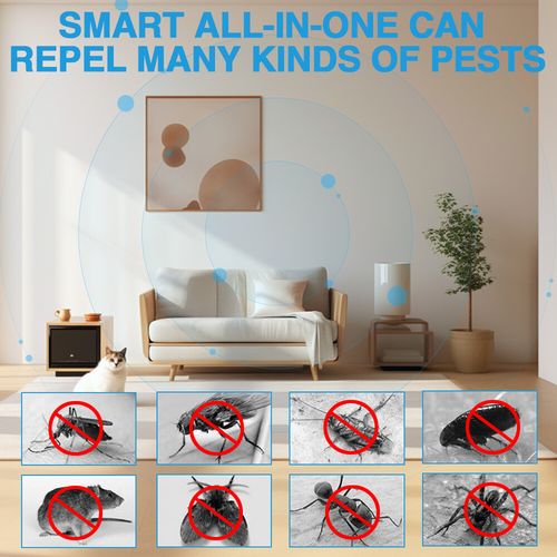 2 Pack Ultrasonic Pest Control Repeller Reject Rat Mouse UK Plug-in Mice Spider — image 13