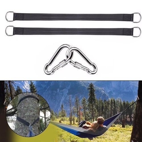 Tree Swing Hanging Straps Strong Hammock Strap Camping Patio Rope Hangers Hooks