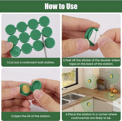 OFFCUP 36PCS Cockroach Killer, Powerful Roach Bait for Indoor Use, Pet-Friendly — image 3