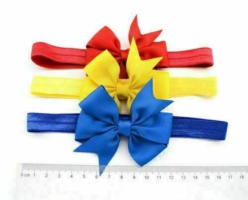 10-20pcs Newborn Baby Headbands Set Elastic Kids Girls Bow Hair Band Headdress — image 3