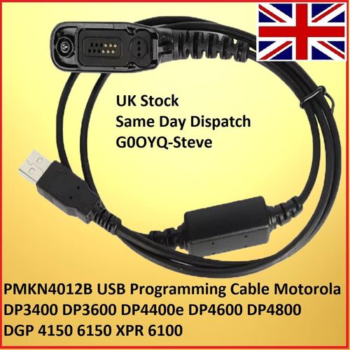 USB Programming Cable Motorola DP3400 DP3600 DP4400e DP4600e DP4800e 4801 +Non E — image 1