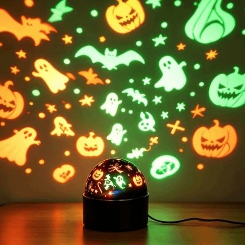 Festive Projector Light, Halloween LED Night Light USB Christmas Mood Light