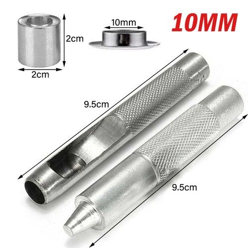 100set Eyelet Punch Die Tool Set Leather Craft Banner Kit Eyelets Grommet Washer