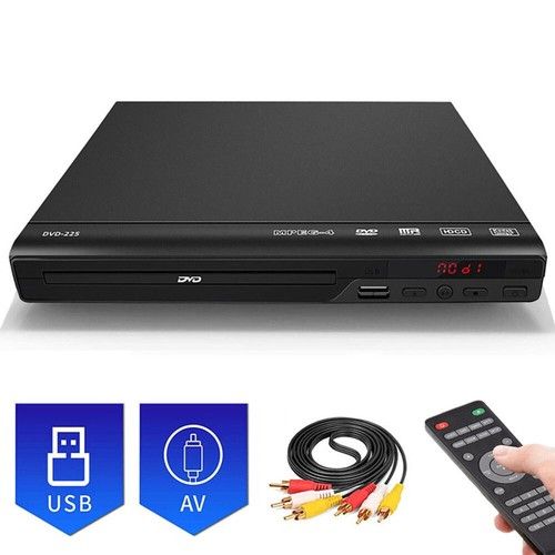 DVD Players Compact 40Hz-22Khz CD VCD Music Disc USB Remote Control Player UK