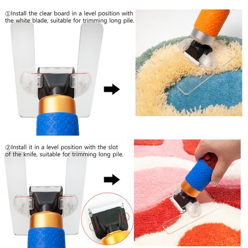 Carpet Trimmer With Upgraded Shearing Guide - Rug Tufting Holder Base — image 9