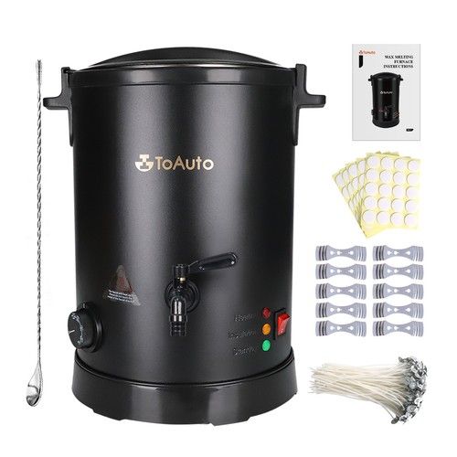 TOAUTO 8L Wax Melter Electric Melting Pot Furnace Spout for Soap Candle Making