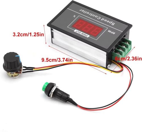 Speed Controller DC 6-60V 12V 24V 36V 48V 30A PWM DC Motor Speed Controller LEDS — image 5