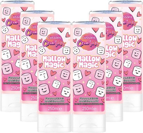 Creations Mallow Magic Shower Gel Body Wash 6 X 250 Ml
