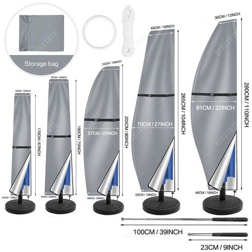 Parasol Banana Umbrella Cover Waterproof Cantilever Outdoor Garden Patio Shield
