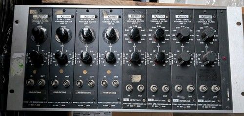 KEMO VBF 17 8 Channel Rackmount Variable Analog Active Signal Filter - Tested