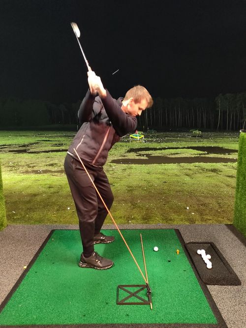 Golf Swing Plane Alignment Training Practice Aid Plate Stick Holder — image 13