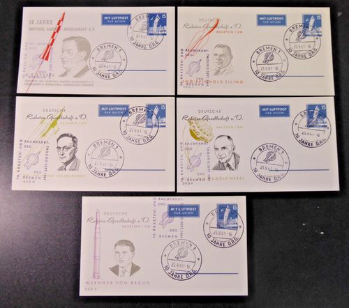 Space travel/rocket mail, collection with 73 documents and various Vignettes, ex "Winner" — image 9