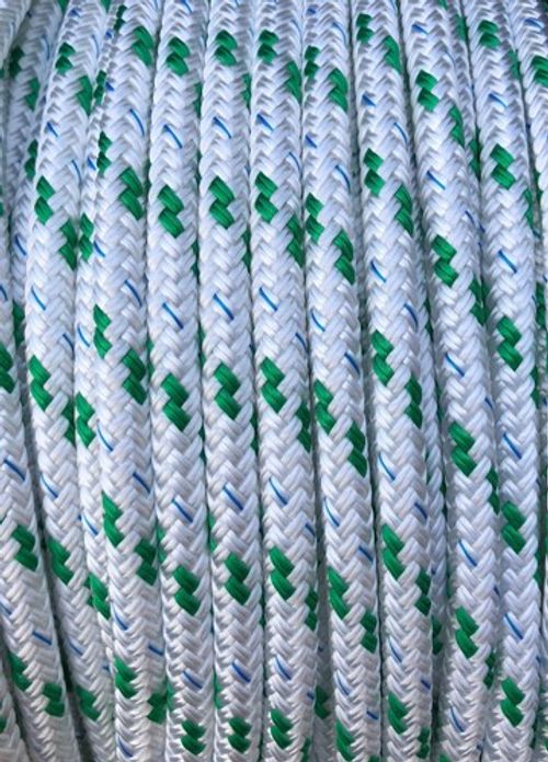 Braid On Braid Rope 6mm,8mm,10mm,12mm,14mm White With Flecks Kingfisher
