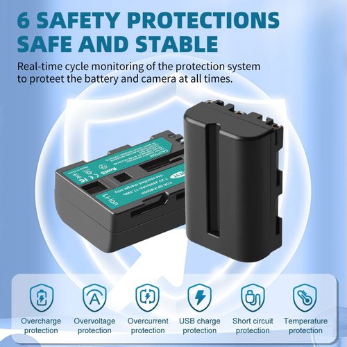 2x NP-FM500H Battery +Charger For Sony DSLR/SLT A58 A57 A350 A500 A100 A200 A300 — image 4