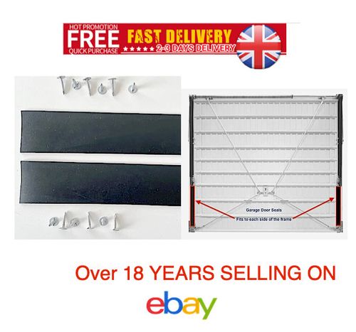 GARAGE DOOR SEALS SIDE SEAL RUBBER HENDERSON REPLACEMENT STOP DRAUGHTS WIND — image 8