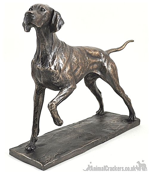Pointer Dog Bronze Figurine Cold Cast Sculpture David Geenty Collectable Decor — image 1