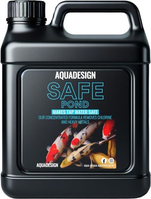 AquaDesign POND SAFE 1000ML Fish Tap Safe Water Dechlorinator TREATS 25,000Litre
