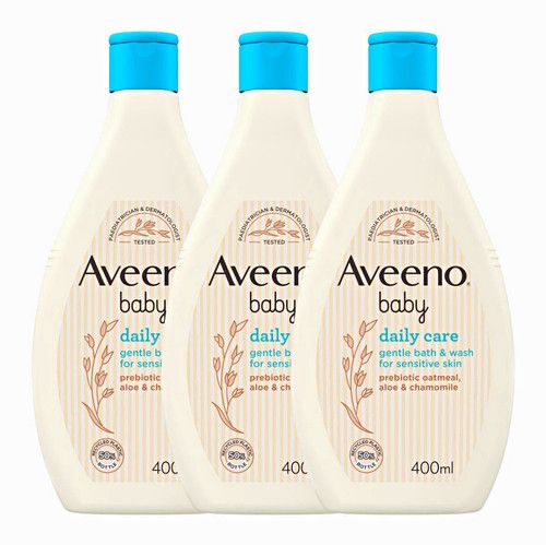 Aveeno Baby Hair &Body Wash for Sensitive Skin Daily Care Newborn Pack 3 x 400m