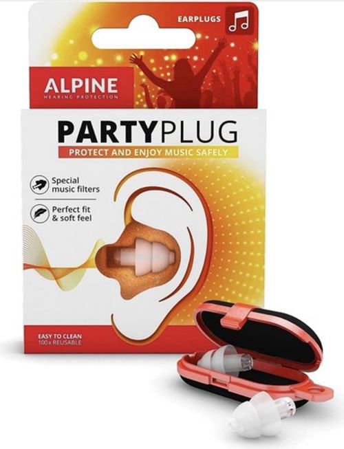 Alpine PartyPlug Ear Plugs - Safely Enjoy Parties, Music Party Plug Transparent