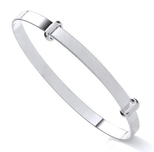 Sterling Silver Expanding Baby Bangle - Christening Gift - NEW - Gift Boxed