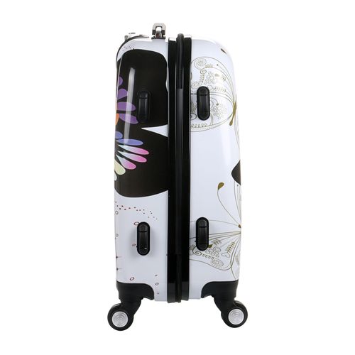 Hard Shell 4 Wheel Spinner Suitcase PC Luggage Trolley Case Cabin Hand Butterfly — image 2