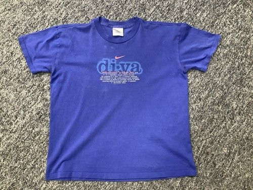 VTG 90s Nike DIVA Definition Women’s Sports Athlete Ass Kickin’ Chick t-shirt 
