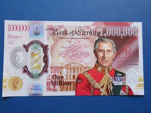 NEW KING CHARLES £1,000,000 One Million Pound Novelty Note Bill Collectable WOW