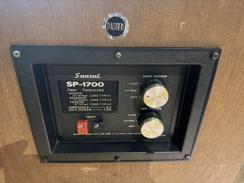 Vintage Sansui SP-1700 3-Way 5-Speaker System - Rare - Fully Working — image 9
