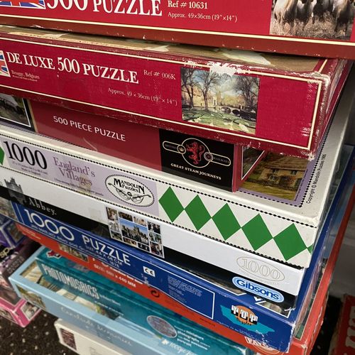 Jigsaw Puzzle Bundle x15 Joblot 1000 Pieces Christmas Hobby Unchecked Pastime — image 4