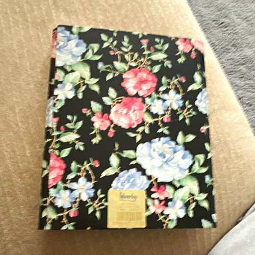 Waverley Floral Book Bound Slip-In Photo Album A4 Black/Multicolour 9050RS — image 1