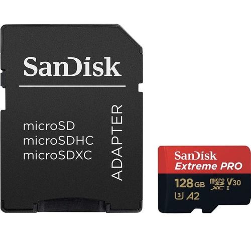SanDisk Extreme Pro Micro SD Card & Adapter 128GB U3 A2 Drone Camera DashCam — image 3