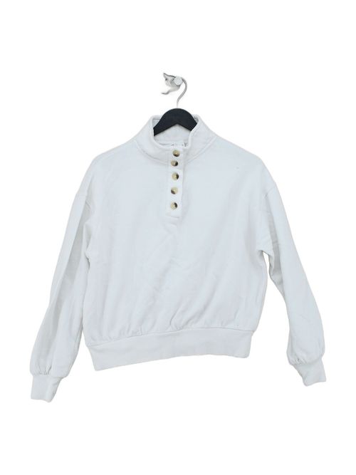 Hush Women's Hoodie XS White 100% Cotton Pullover — image 1