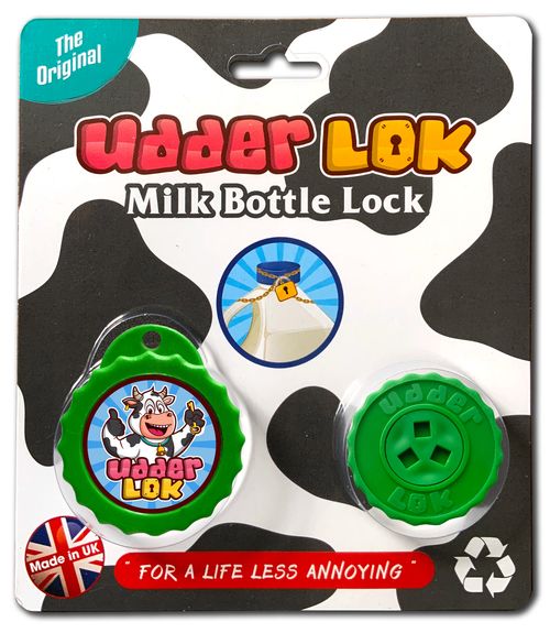 UdderLok-The Original Patented Milk Bottle Lock! Stop People Pinching Your Milk! — image 1