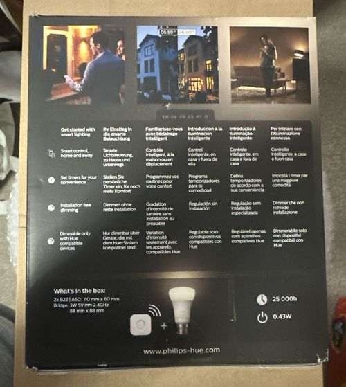 Philips Hue B22 1100lumens White Smart Starter Kit: 2 Bulbs + Bridge 🎄🎁 — image 3