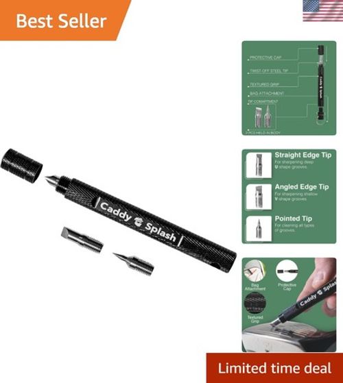 Golf Club Groove Sharpener Tool - 3-in-1 Golf Club Cleaner for Wedge, Iron - ...