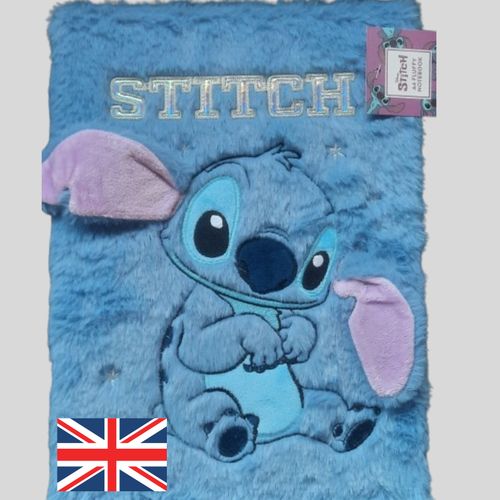 Stitch Notebook Disney Fluffy Blue Gift Cute Diary Large A4 — image 5