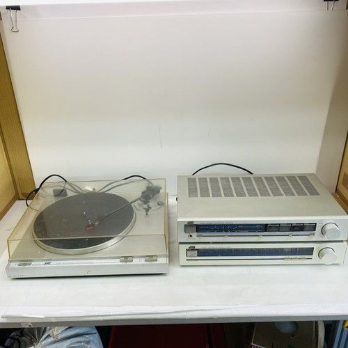 Vintage JVC L-A10 Turntable A-K10 Amplifier T-K10L Tuner Stereo System Grade C