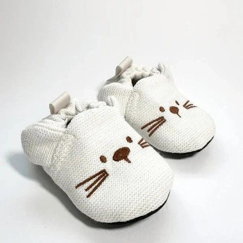 Newborn Baby Slippers Booties Soft Non-Slip Handmade Cotton Shoes 0-24 Months