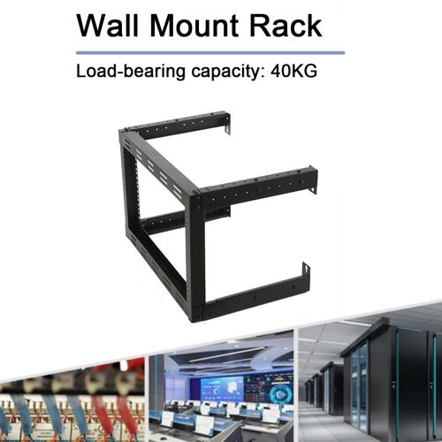 6U Server Cabinet Rack Wall Mount Open Frame Network Rack 19 Computer Server — image 3