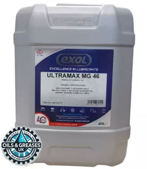 EXOL HYDRAULIC OIL MG 46 20L, A PREMIUM GRADE ISO HVI MULTIGRADE HYDRAULIC OIL — image 1